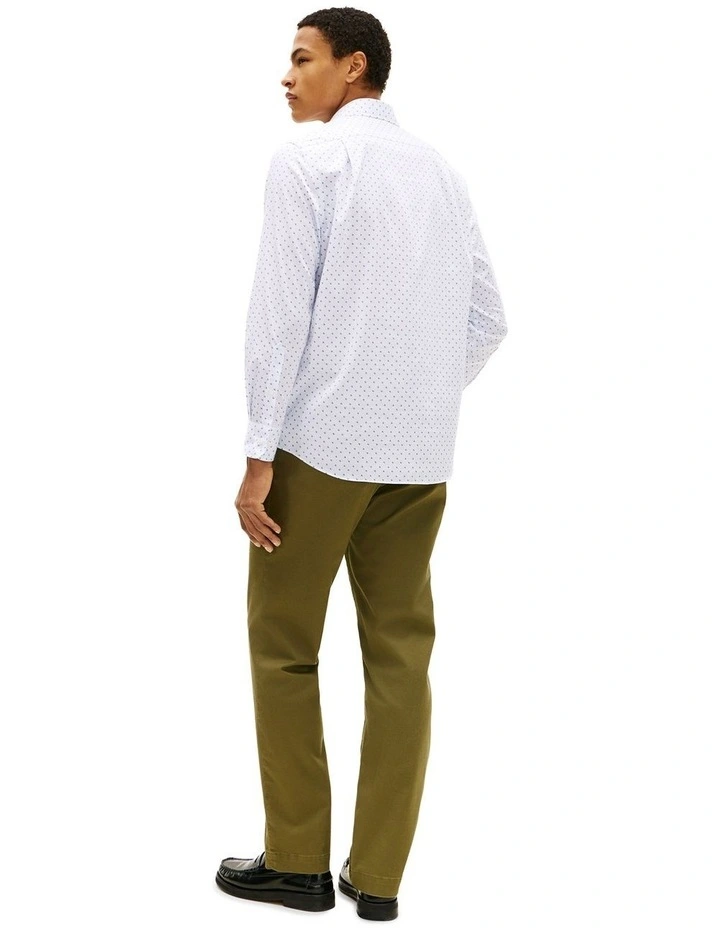 Flex Twill Printed Shirt in Blue image 4