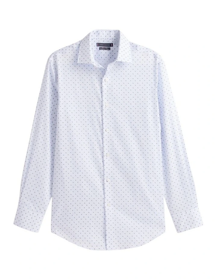 Flex Twill Printed Shirt in Blue image 5