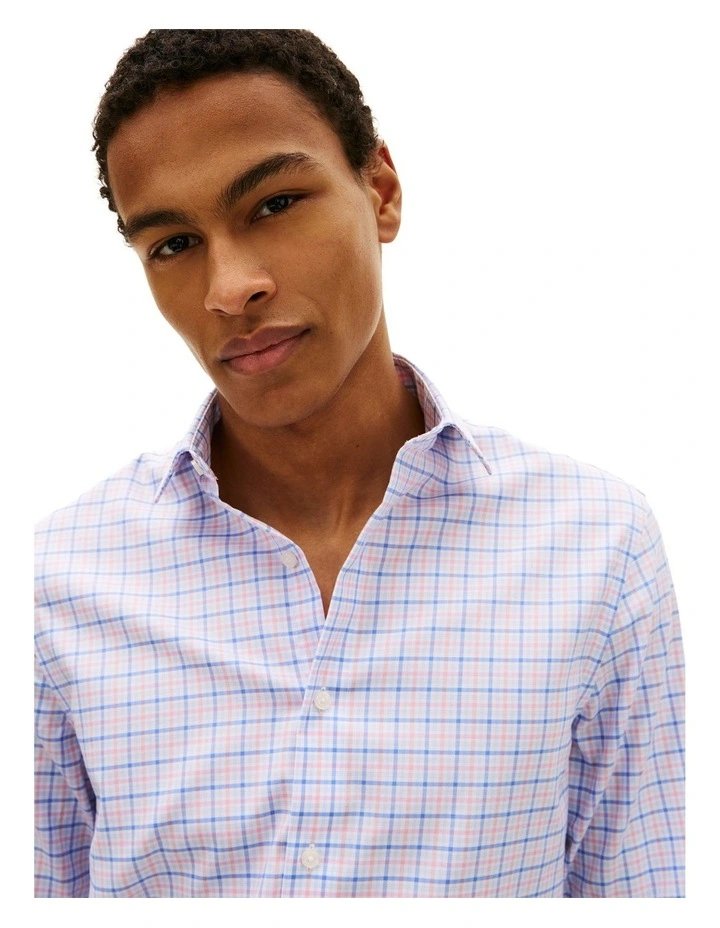 Flex Twill Plaid Shirt in Blue image 2