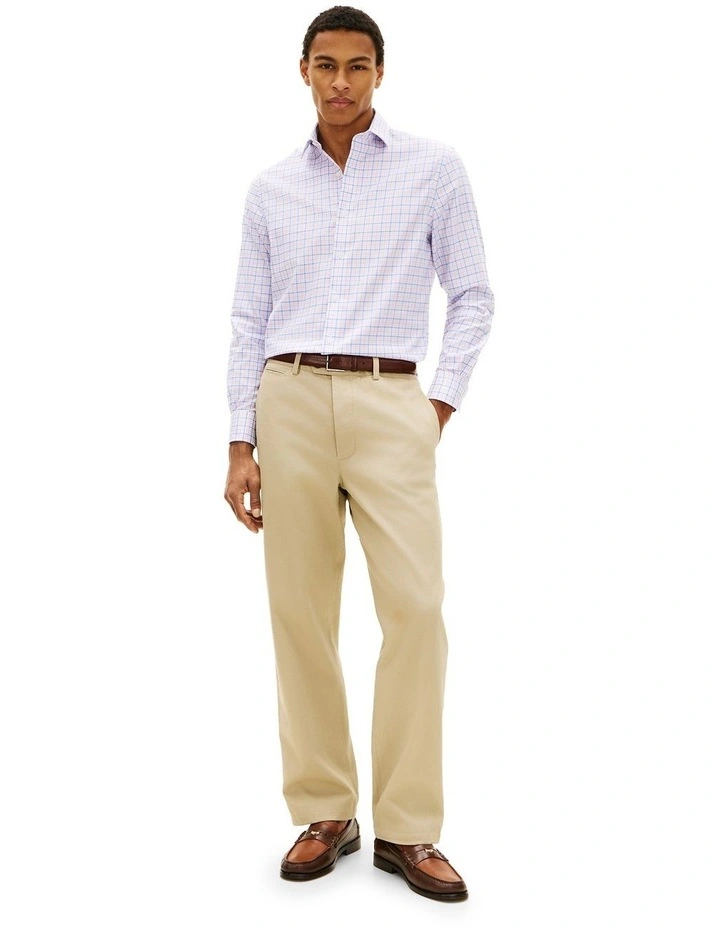 Flex Twill Plaid Shirt in Blue image 3