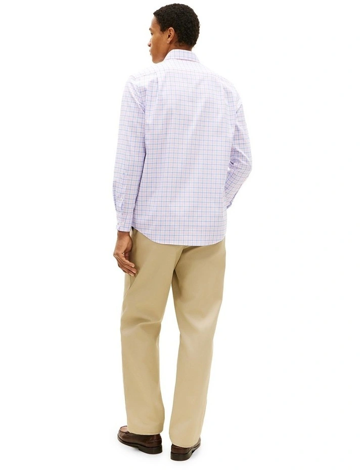 Flex Twill Plaid Shirt in Blue image 4