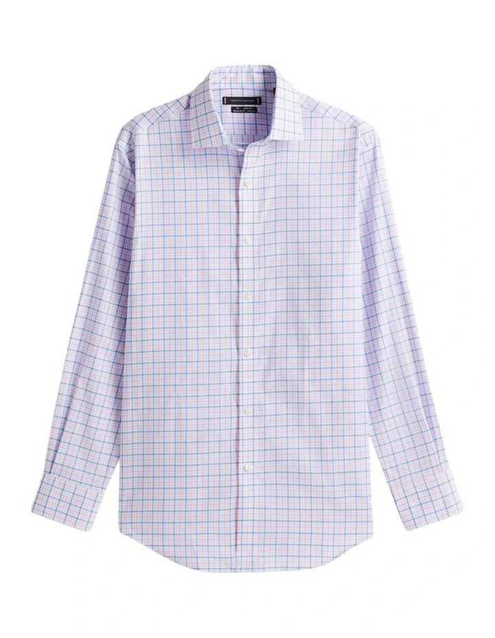 Flex Twill Plaid Shirt in Blue image 5