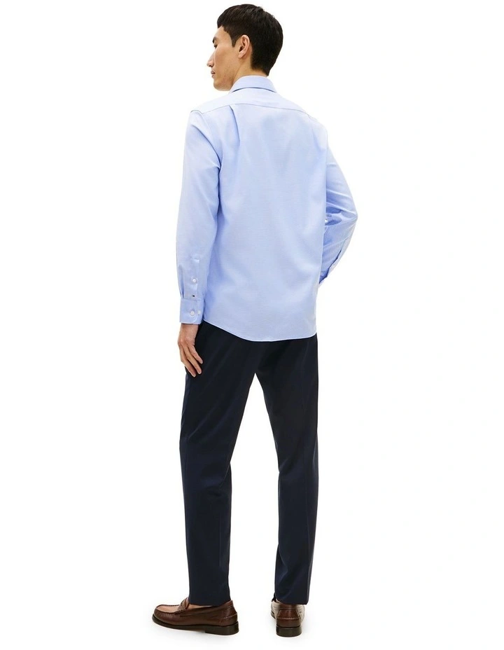 Premium Egyptian Cotton Solid Shirt in Blue image 4