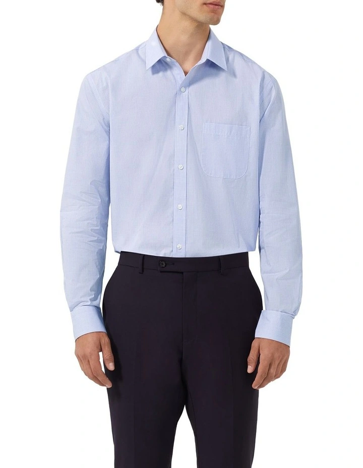 Mini Check Shirt in Blue image 1