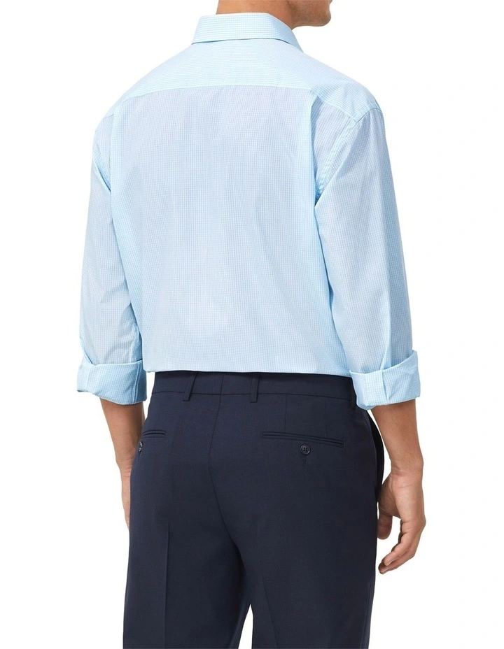 Mini Check Shirt in Mint Blue image 4