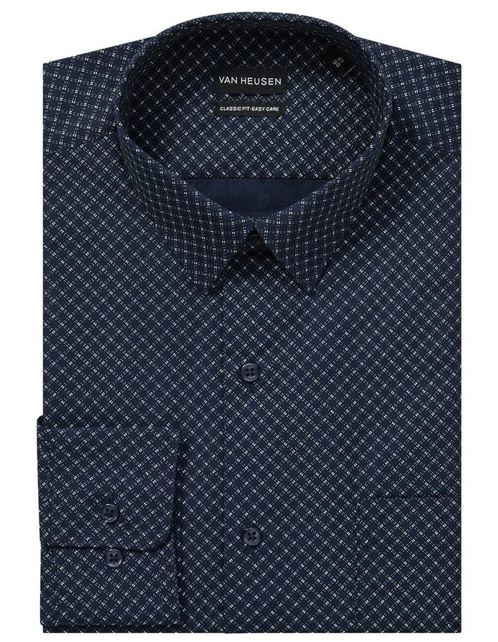 Multi Colour Check Shirt in Navy image 2