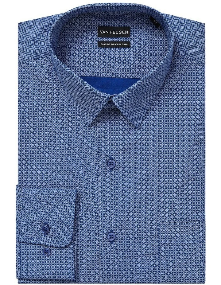 Circle Print Shirt in Navy image 2
