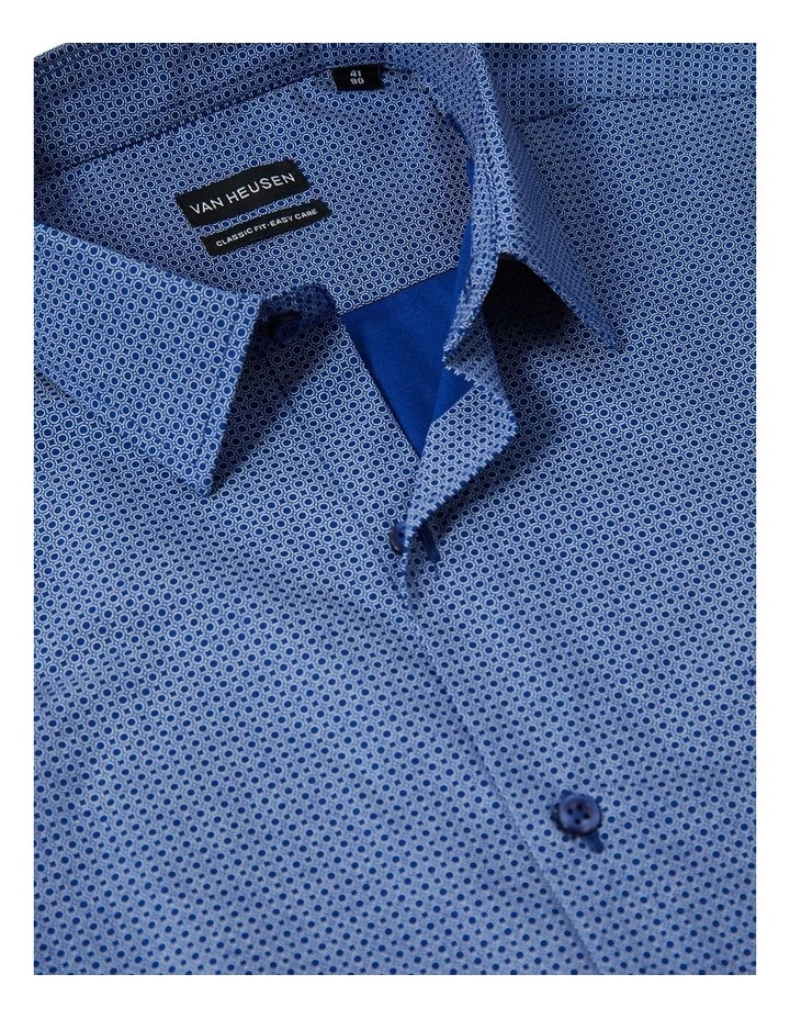 Circle Print Shirt in Navy image 3