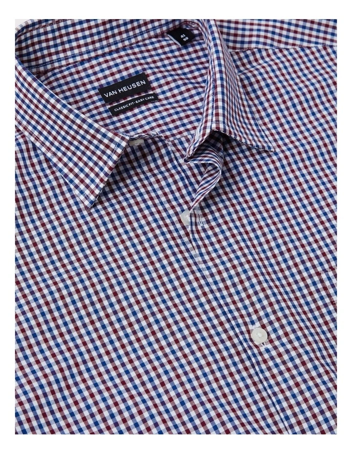 Gingham Check Shirt in Cherry image 3