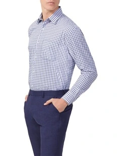 Gingham Check Shirt in Purple