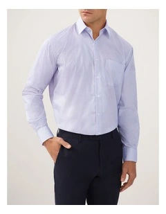 Geometric Print Shirt Classic Fit in Lavender