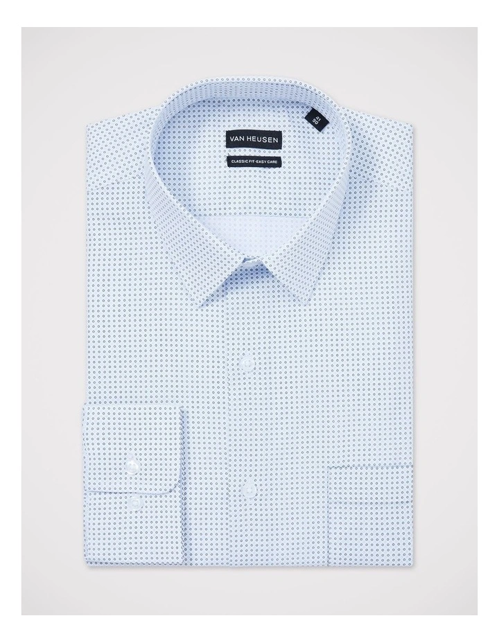 Circle Print Shirt Classic Fit in Sky Blue image 3