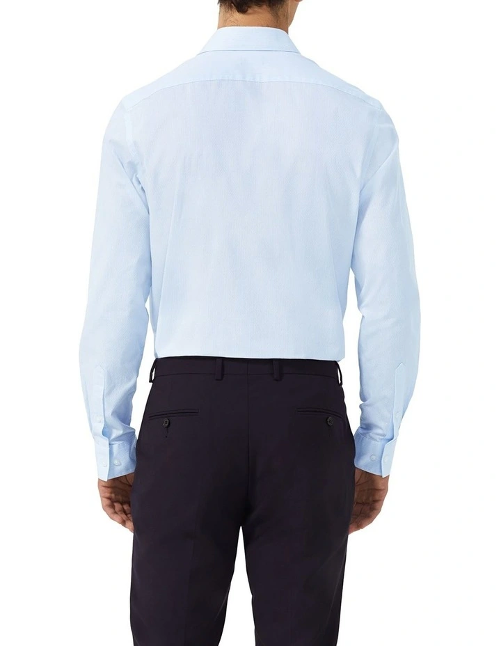 Pinstripe Shirt in Sky Blue image 4