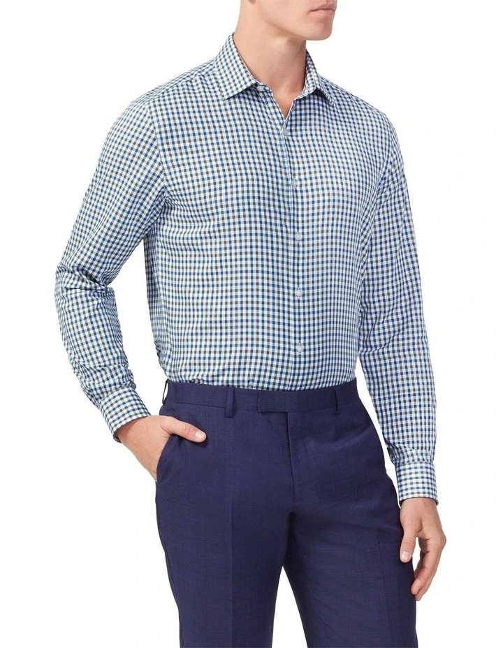 Gingham Check Shirt in Green image 1