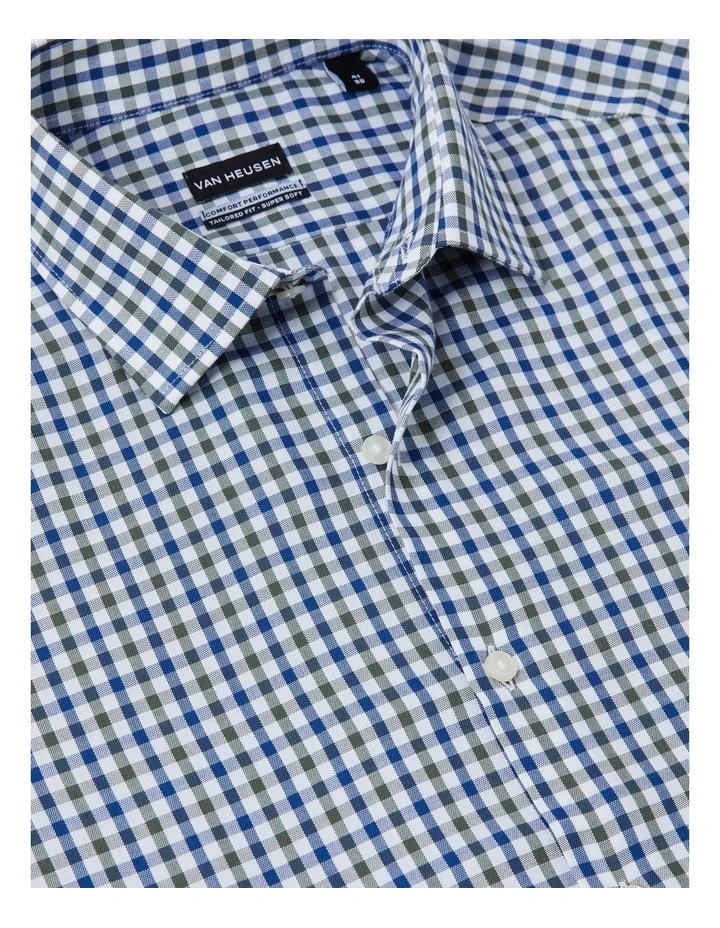 Gingham Check Shirt in Green image 3
