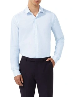 Mini Circle Print Shirt in Blue