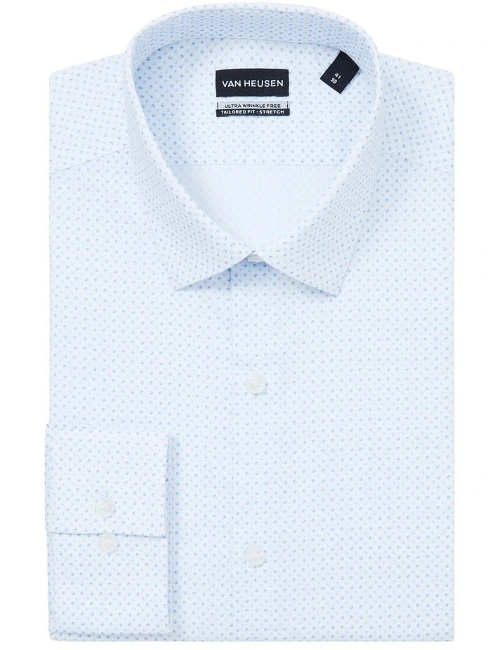 Mini Circle Print Shirt in Blue image 3