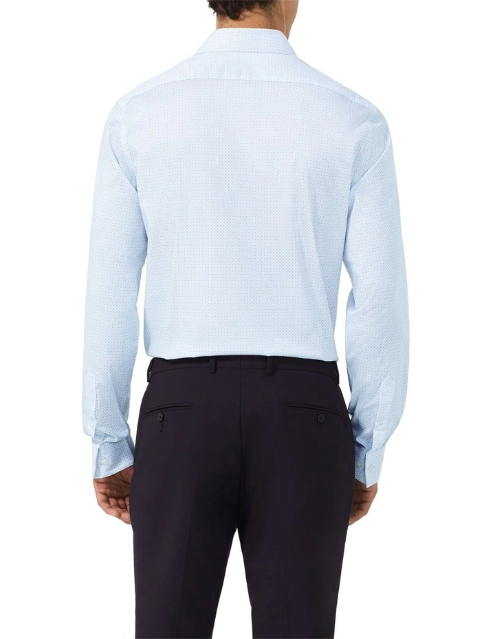 Mini Circle Print Shirt in Blue image 4