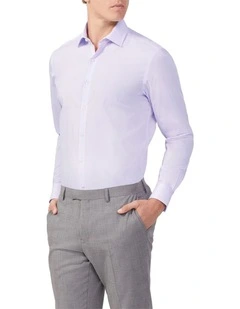 Mini Poplin Check Shirt in Purple