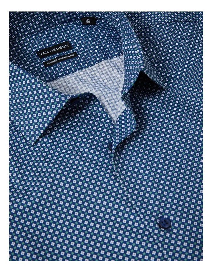 Clover Print Shirt in Forest image 3
