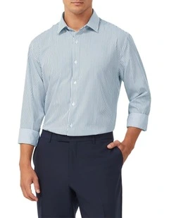 Heritage Weave Stripe Shirt in Green