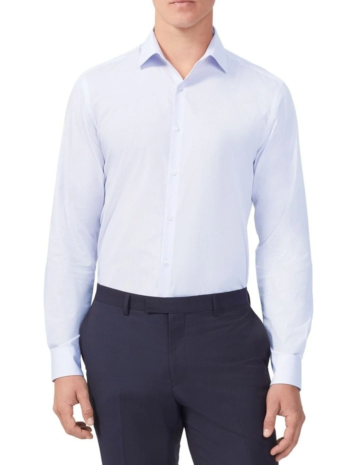 Pinstripe Shirt in Lavender image 1