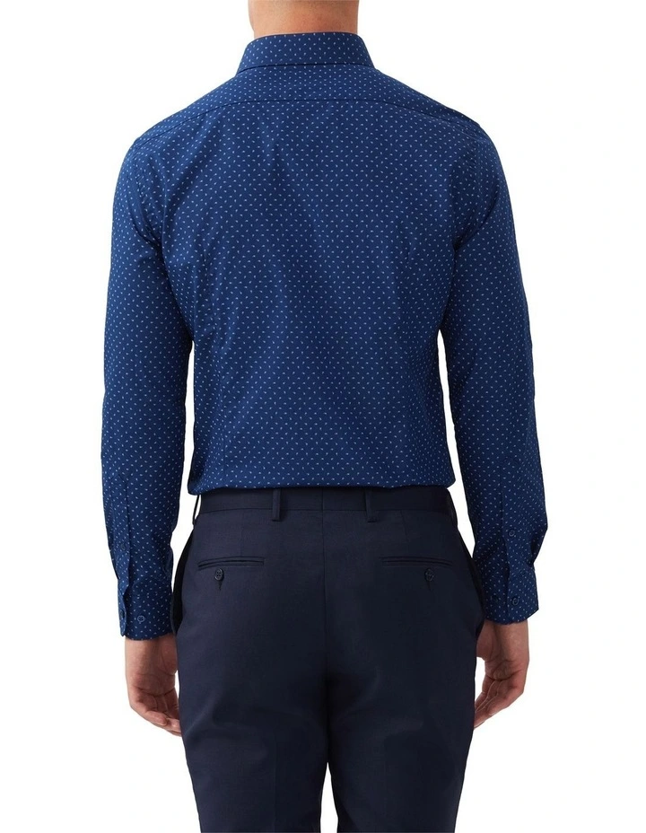 Paisley Print Shirt in Ink Blue image 4