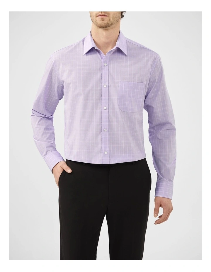 Multi Colour Plaid Shirt in Lavender image 1