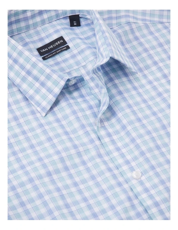 Multi Gingham Check Shirt in Green image 3