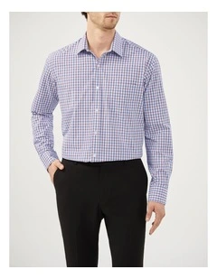 Gingham Check Shirt in Burgundy
