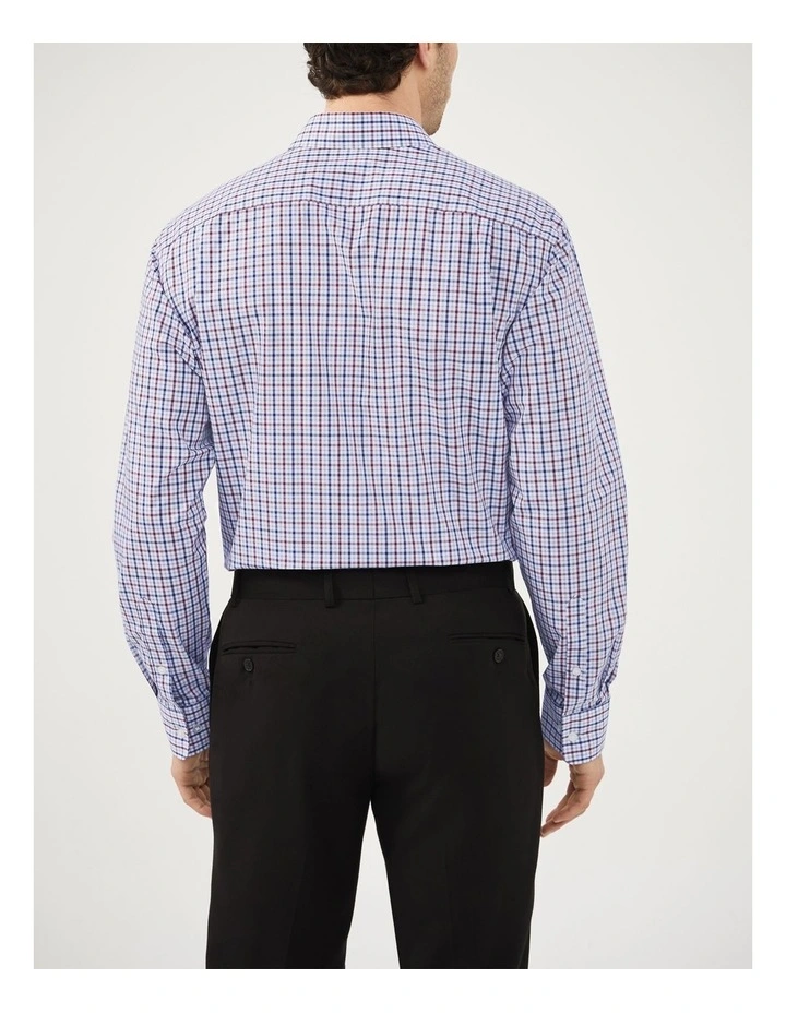 Gingham Check Shirt in Burgundy image 4