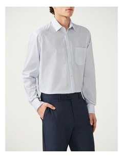 Hexagon Print Shirt in Blue