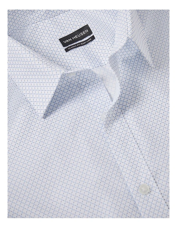 Hexagon Print Shirt in Blue image 3