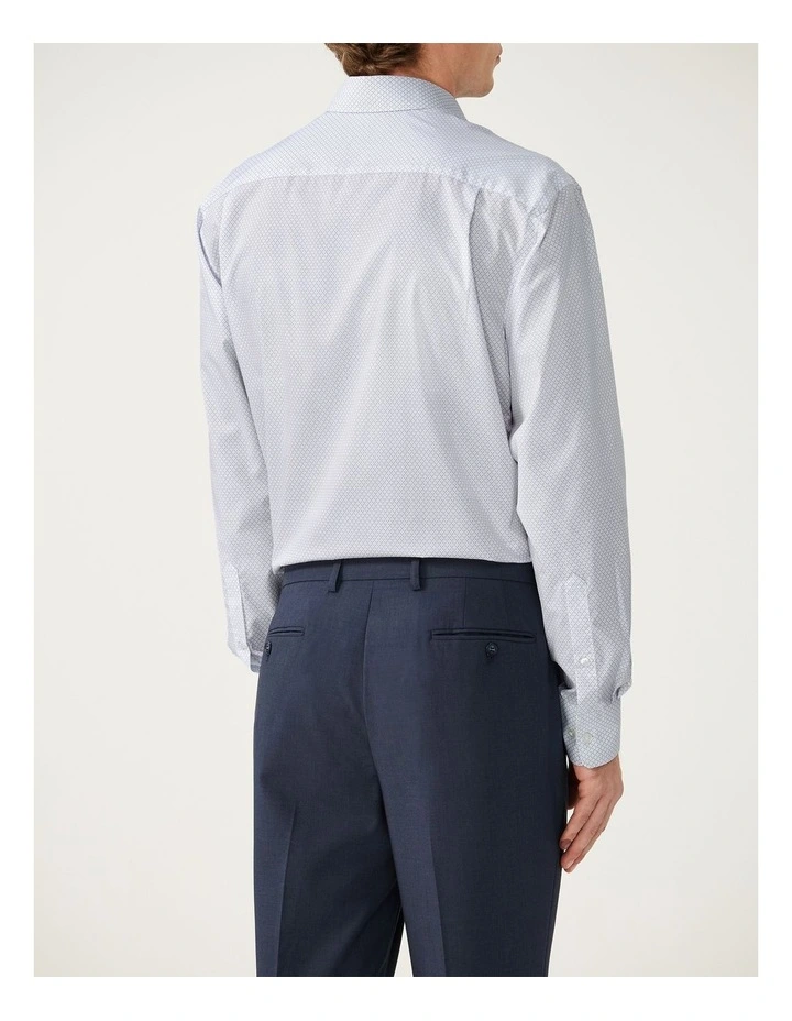 Hexagon Print Shirt in Blue image 4