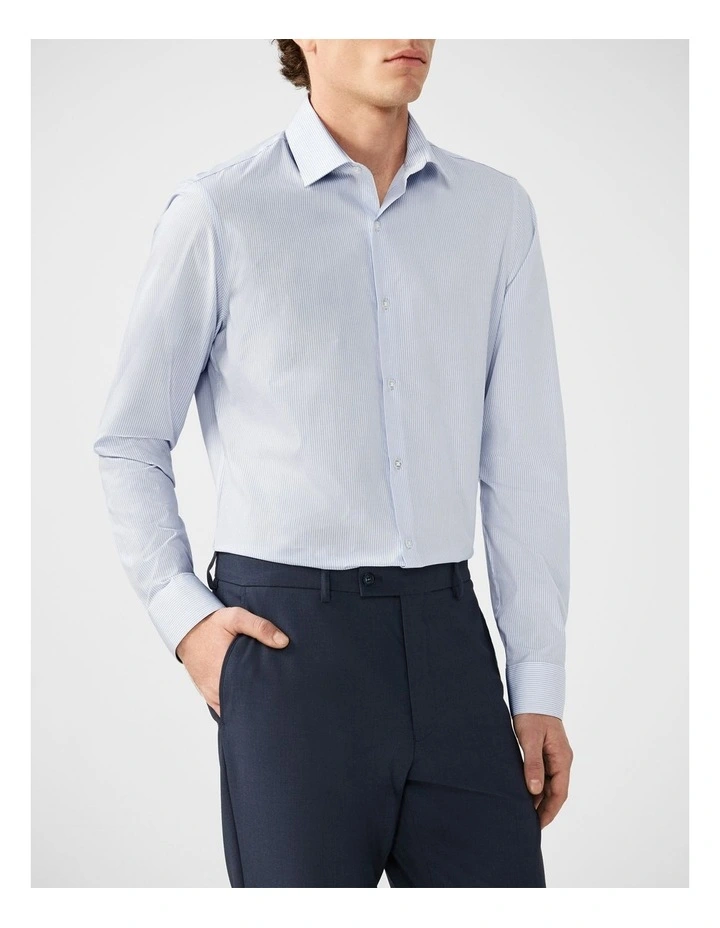 Mini Stripe Shirt in Blue image 1