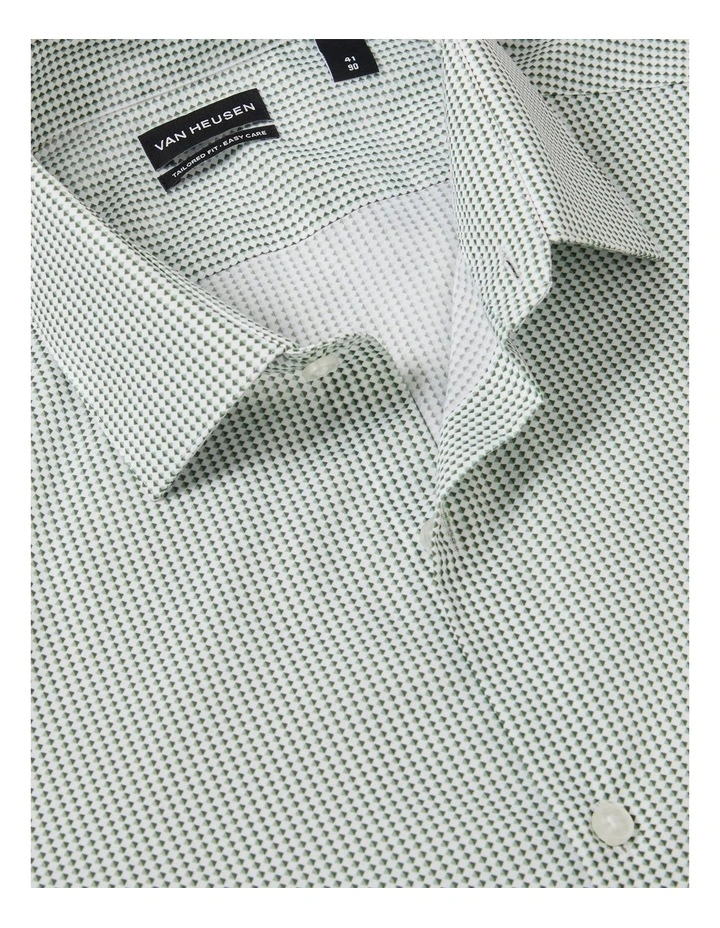 Mini Diamond Print Shirt in Green image 2