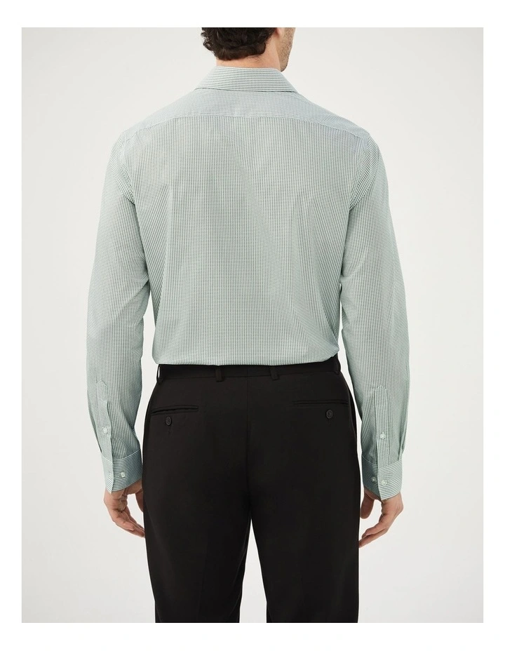 Mini Diamond Print Shirt in Green image 4