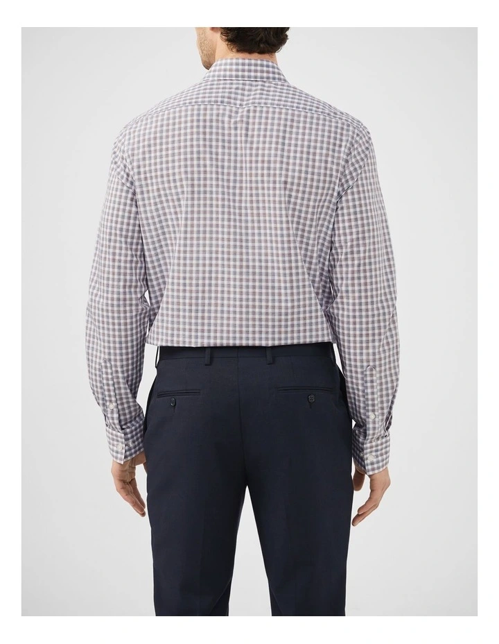 Multi Colour Plaid Shirt in Burgundy image 4