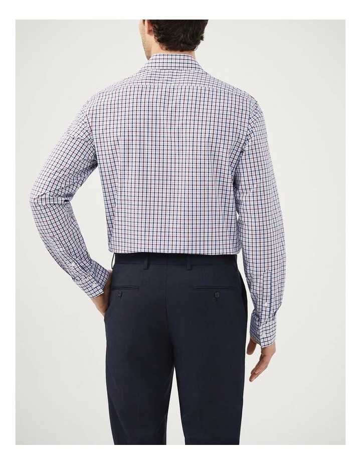Gingham Check Shirt in Burgundy image 4
