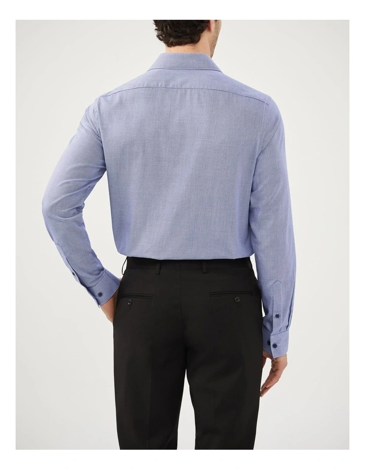 Geometric Flex Shirt in Navy image 4