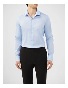 Plain Twill Shirt in Blue