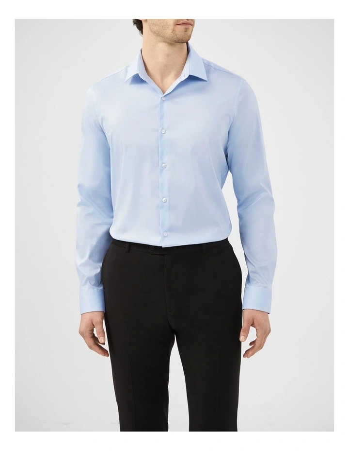 Plain Twill Shirt in Blue image 1