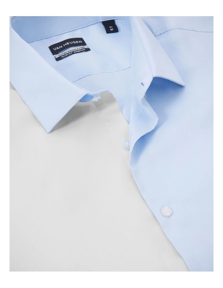 Plain Twill Shirt in Blue image 2