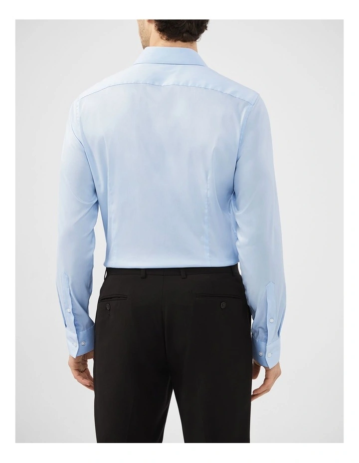 Plain Twill Shirt in Blue image 4