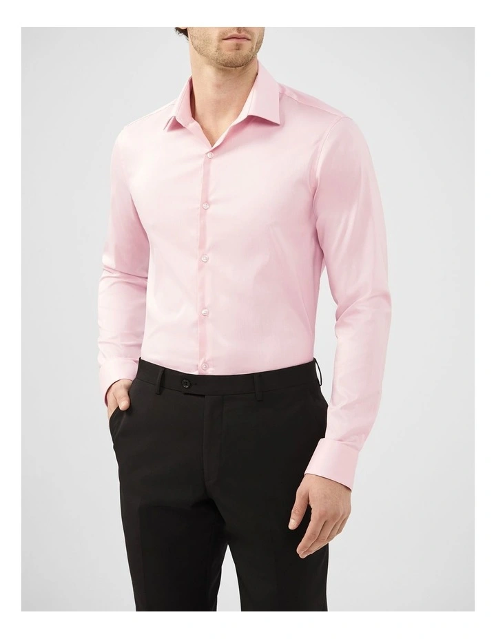 Plain Twill Shirt in Pink image 1