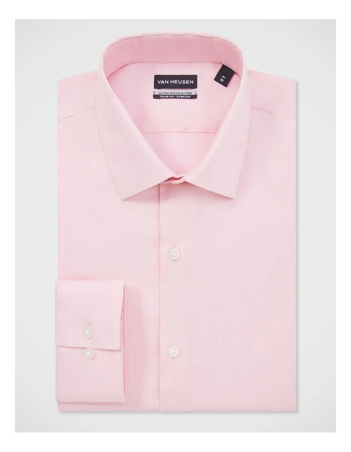 Plain Twill Shirt in Pink image 3