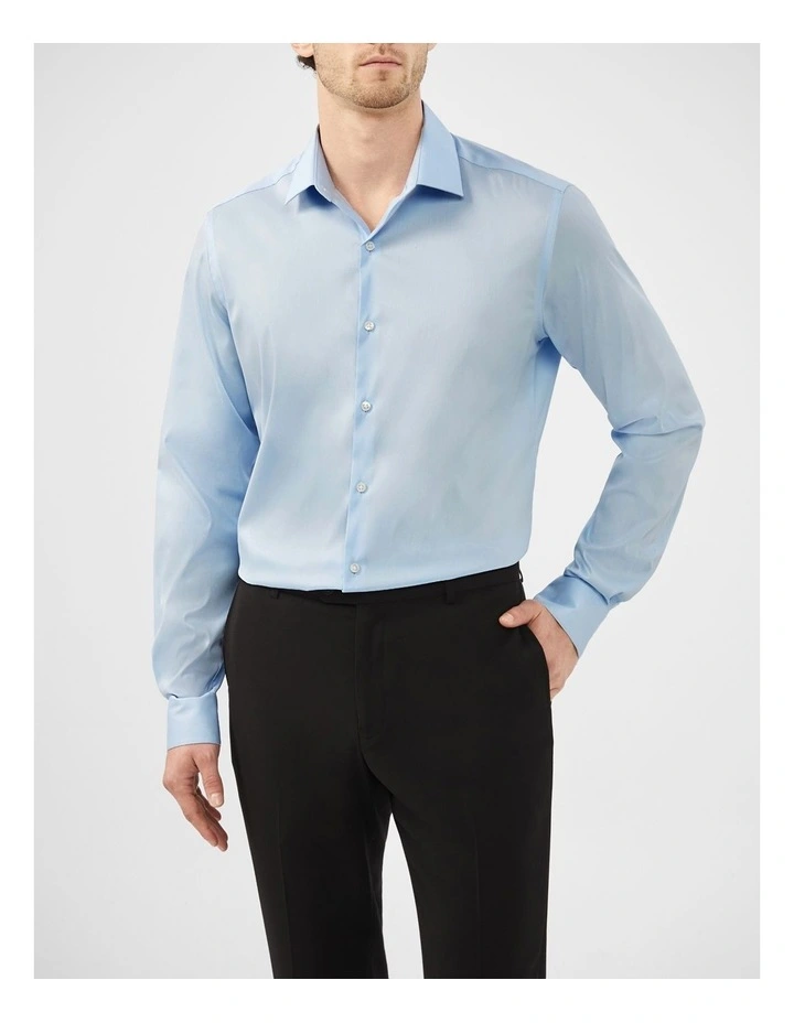 Plain Twill Shirt in Blue image 1