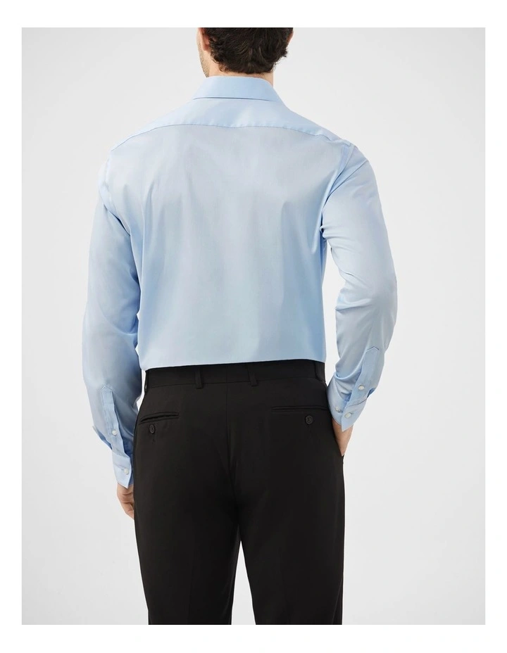 Plain Twill Shirt in Blue image 4