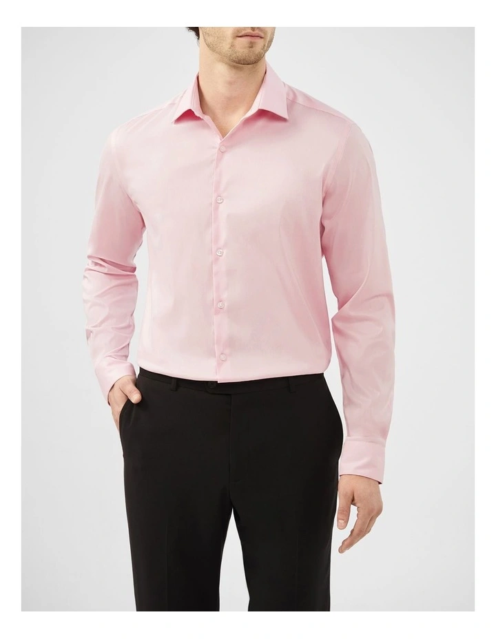 Plain Twill Shirt in Pink image 1