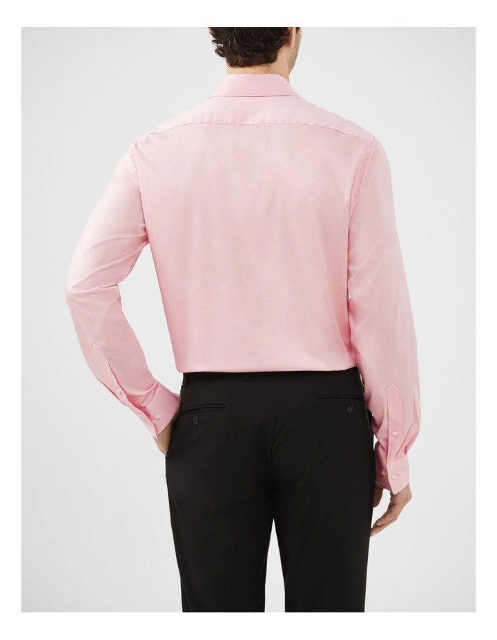 Plain Twill Shirt in Pink image 4